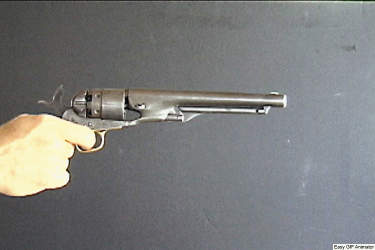 Colt 1860 Army in Flame