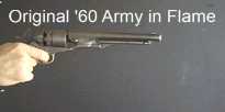 Original 1860 Army Colt in Flame